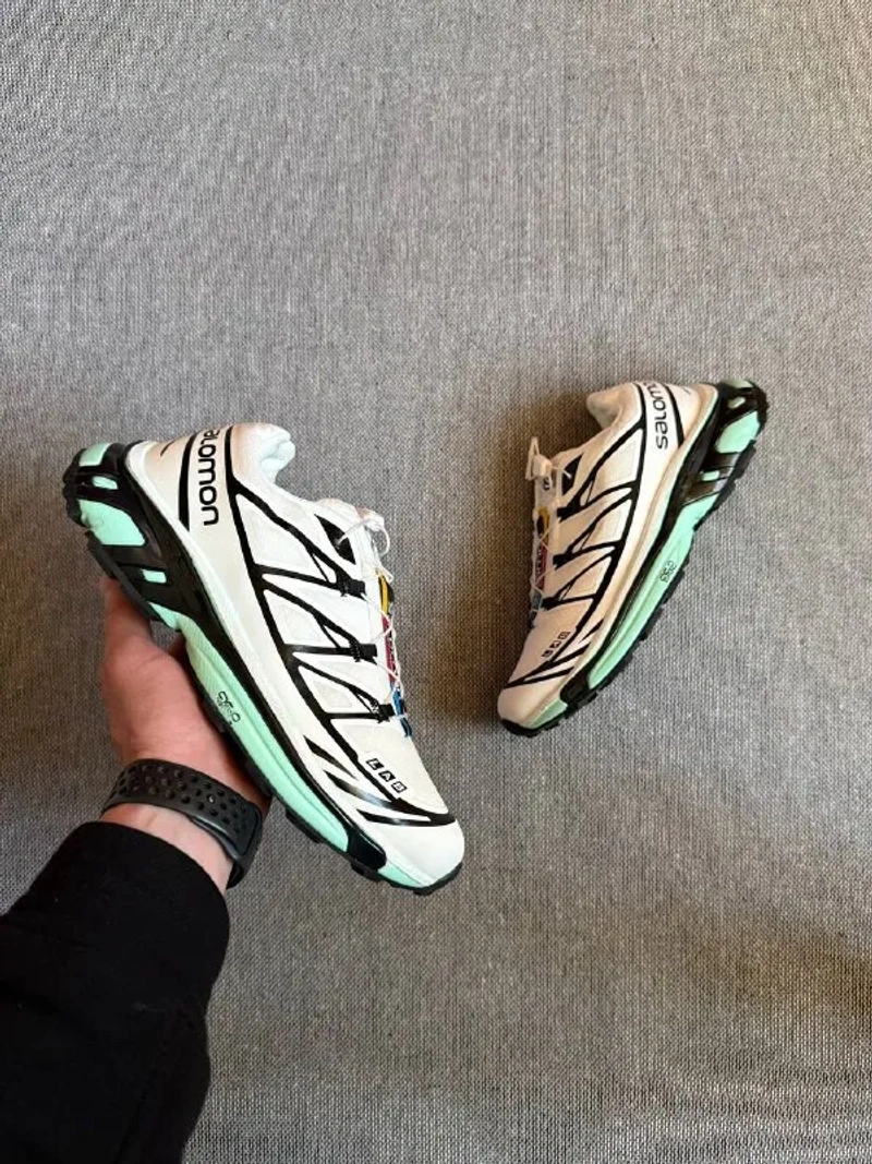 Кросівки Чоловічі Salomon XT-6 S-LAB Soft Ground White Turquoise Black — фото 7