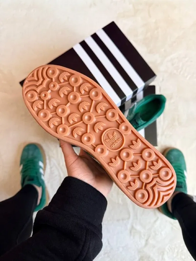 Кросівки жіночі Adidas Gazelle Green White — фото 4
