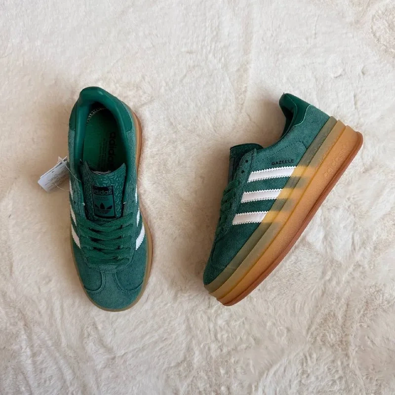 Кросівки жіночі Adidas Gazelle Green White — фото 8