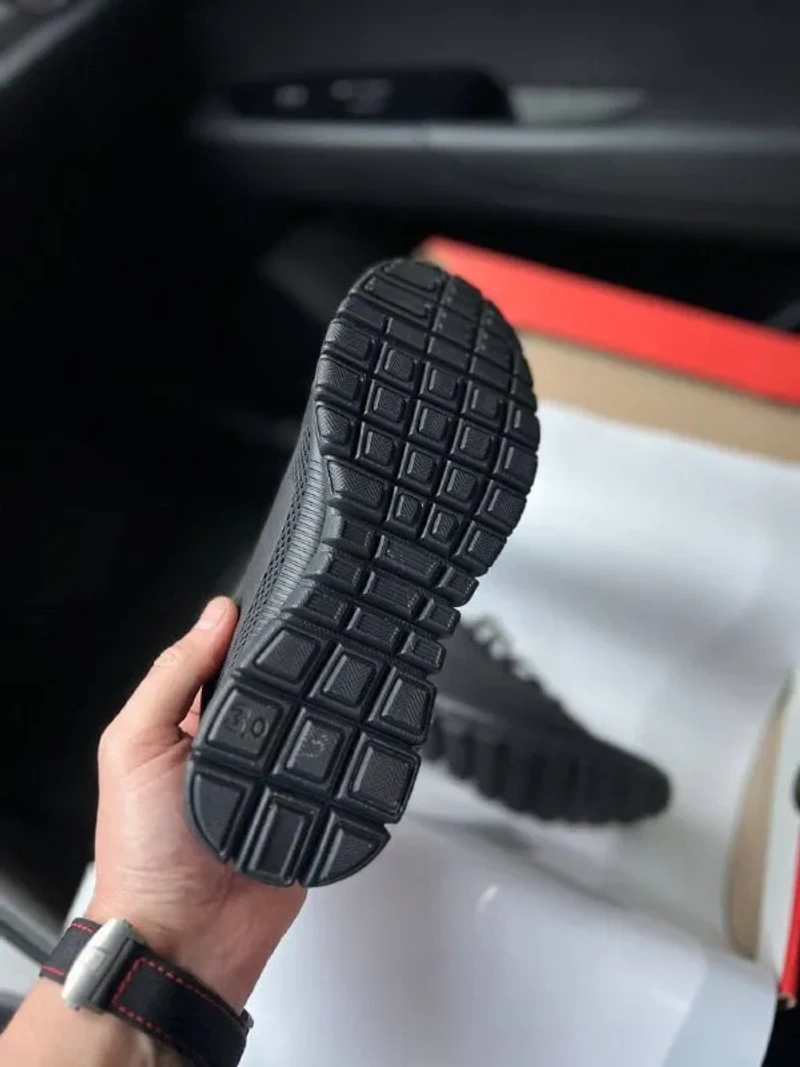 Кросівки Жіночі Nike Free Run 3.0 All Black — фото 3
