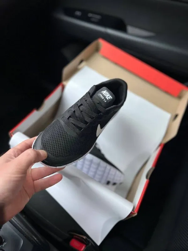 Кросівки Жіночі Nike Free Run 3.0 Black White — фото 6