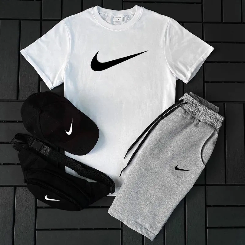 Комплект Nike футболка, шорти, кепка — фото 7