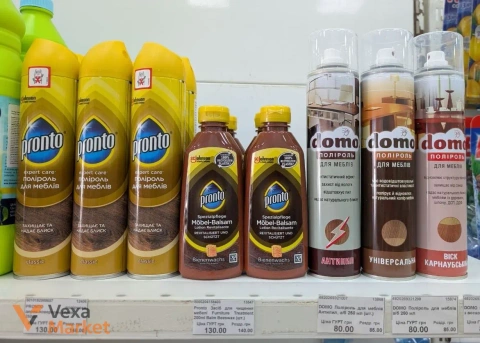 PRONTO, DOMO полироли для мебели