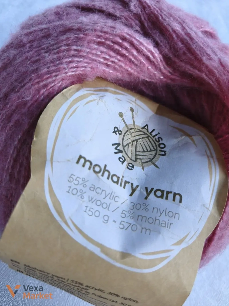 Пряжа Mohairy Yarn Alison Mae 150г/570м — фото 3