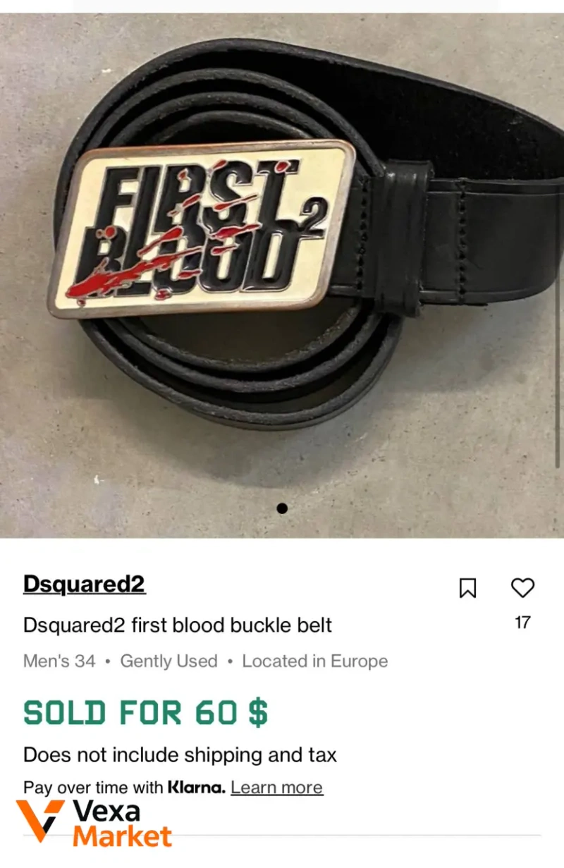 Пряжка Dsquared2 First Blood — фото 4