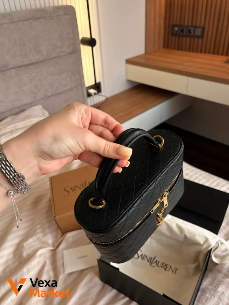 Saint Laurent Vanity Case Черная Люкс Качество — фото 7