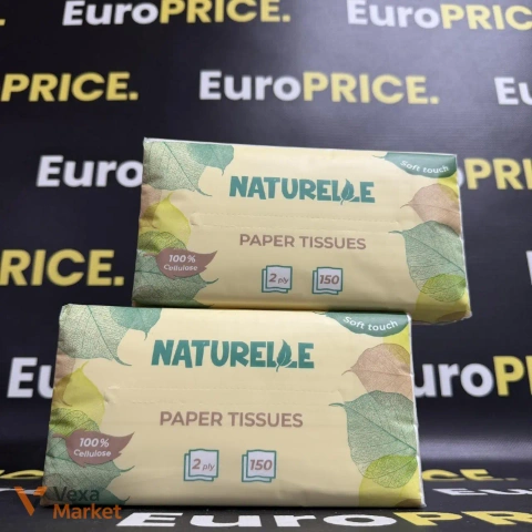 Серветки паперові Naturelle 2-шарові 150 шт.