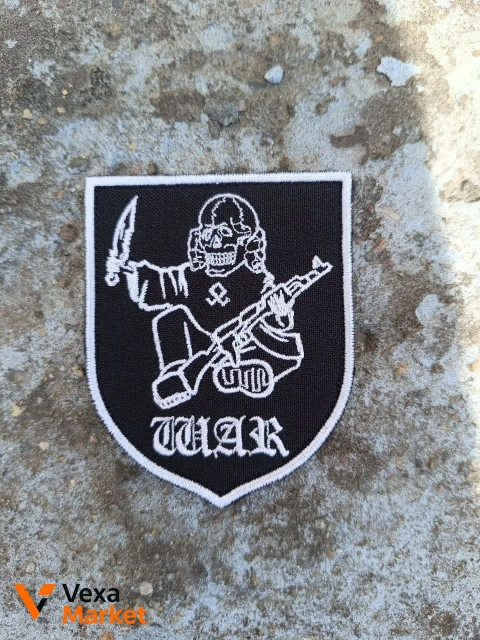 Шеврон патч War та MagickTotenkopf