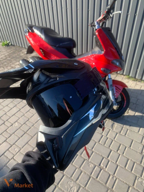 Шлем Acerbis X-CARBON с магнитными очками Raven Edge Magnetic