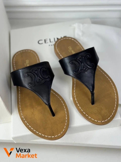 Шльопанці Celine чорні