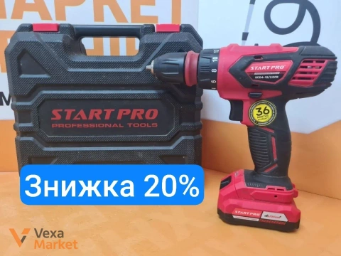 Шуруповерт START PRO SCD4-12/2-2DFR з двома АКБ та З/П