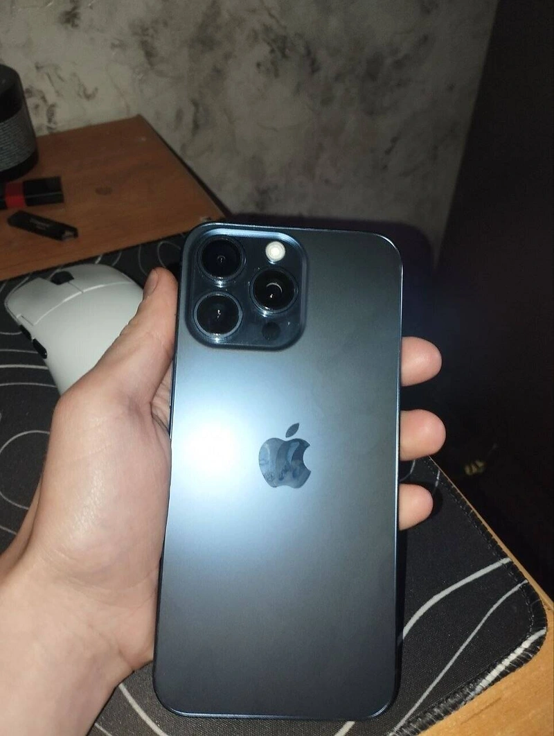 Смартфон Apple iPhone 15 Pro Max 256GB Blue Titanium — фото 5