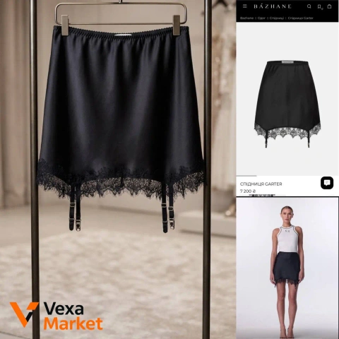 Спідниця Bazhane Garter L чорна