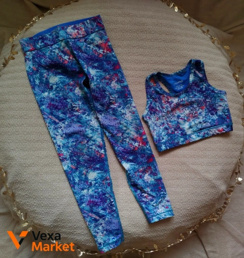 Спортивний костюм (лосини та топ) для дівчинки 7-8 років, 128 см