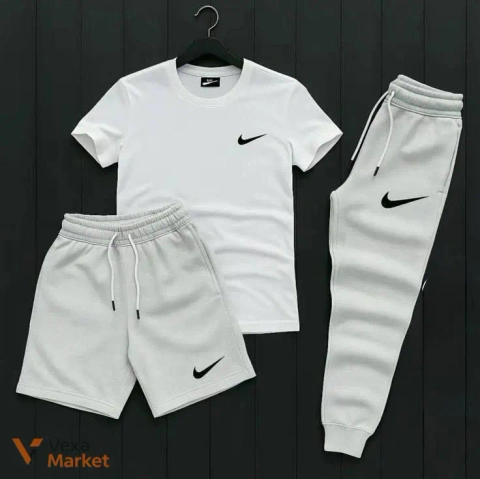 Спортивный костюм Nike Трійка (Штаны+Шорты+Футболка)