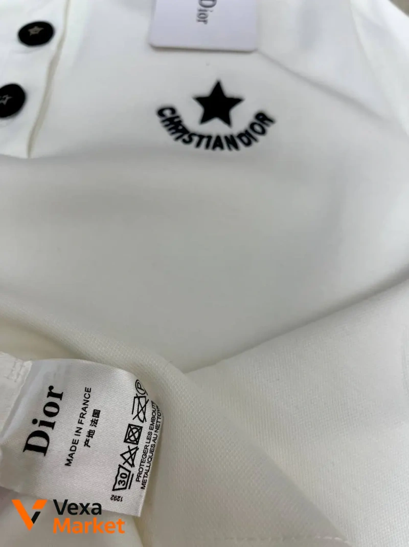 Сукня поло Dior універсальна S-M біла — фото 5