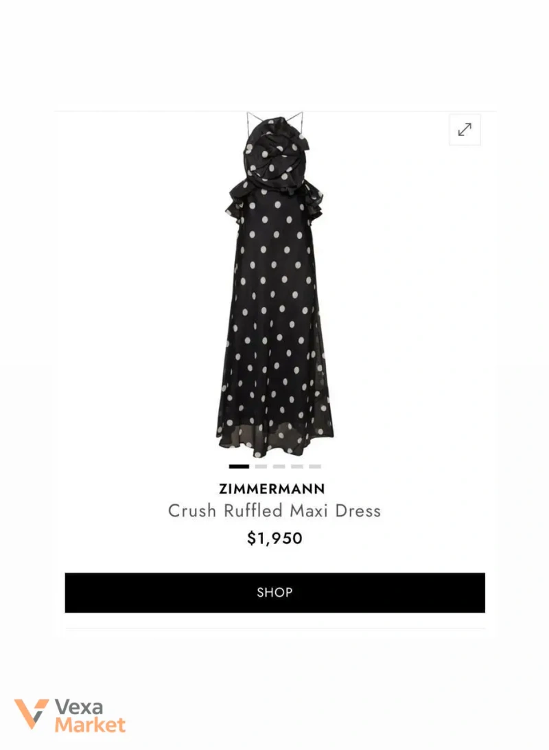 Сукня Zimmermann Crush Ruffled Maxi Dress — фото 2