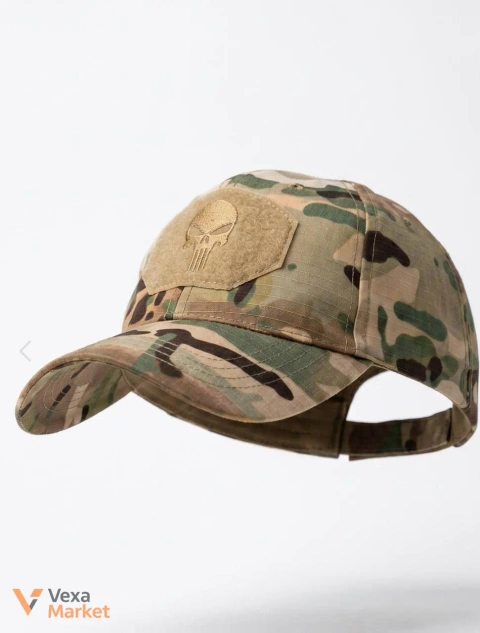 Тактична кепка Multicam Rip-Stop Skull з вишивкою