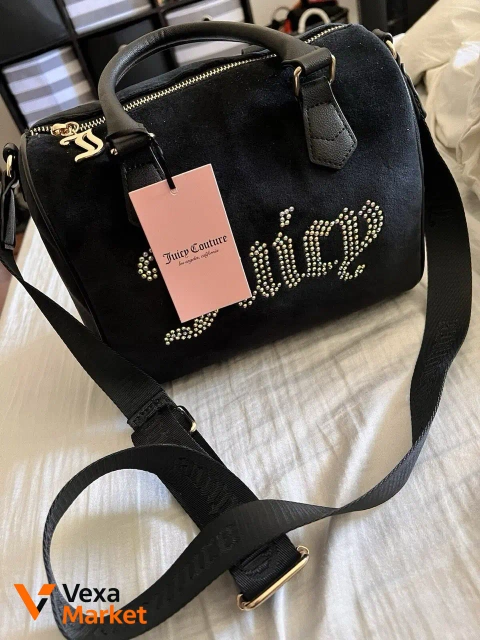 Сумка Juicy Couture черная с логотипом