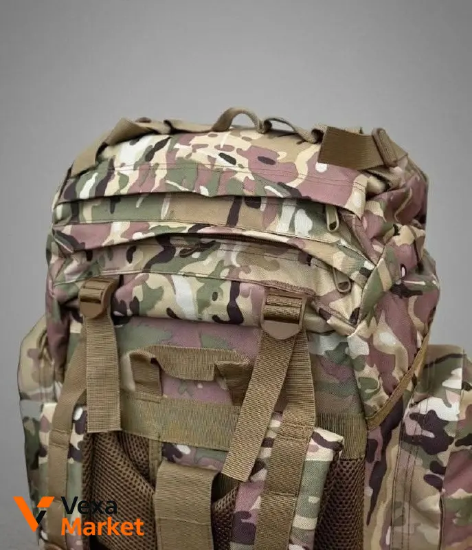Рюкзак тактичний Мультикам 120Л (Каркасний) Oxford 1000D + MOLLE — фото 3