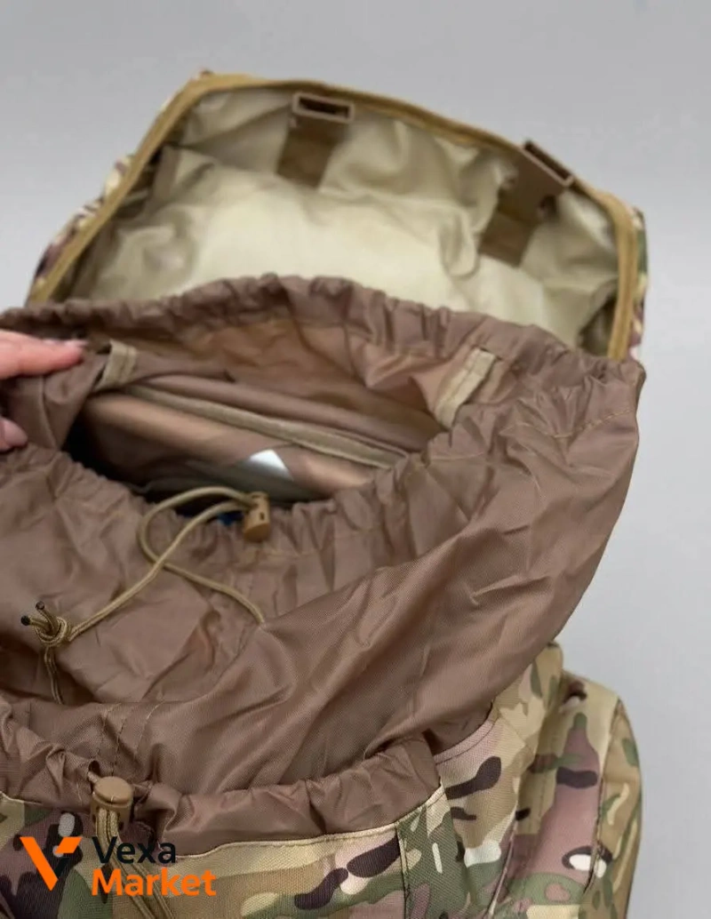 Рюкзак тактичний Мультикам 120Л (Каркасний) Oxford 1000D + MOLLE — фото 4