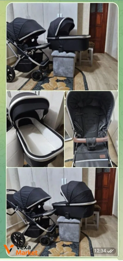 Коляска 2 в 1 Carello Aurora, черный