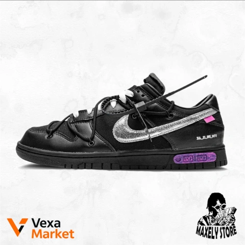 Nike SB Dunk x Off White Black White Violet