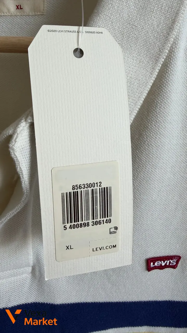 Мужская футболка поло LEVI'S XL 100% хлопок — фото 3