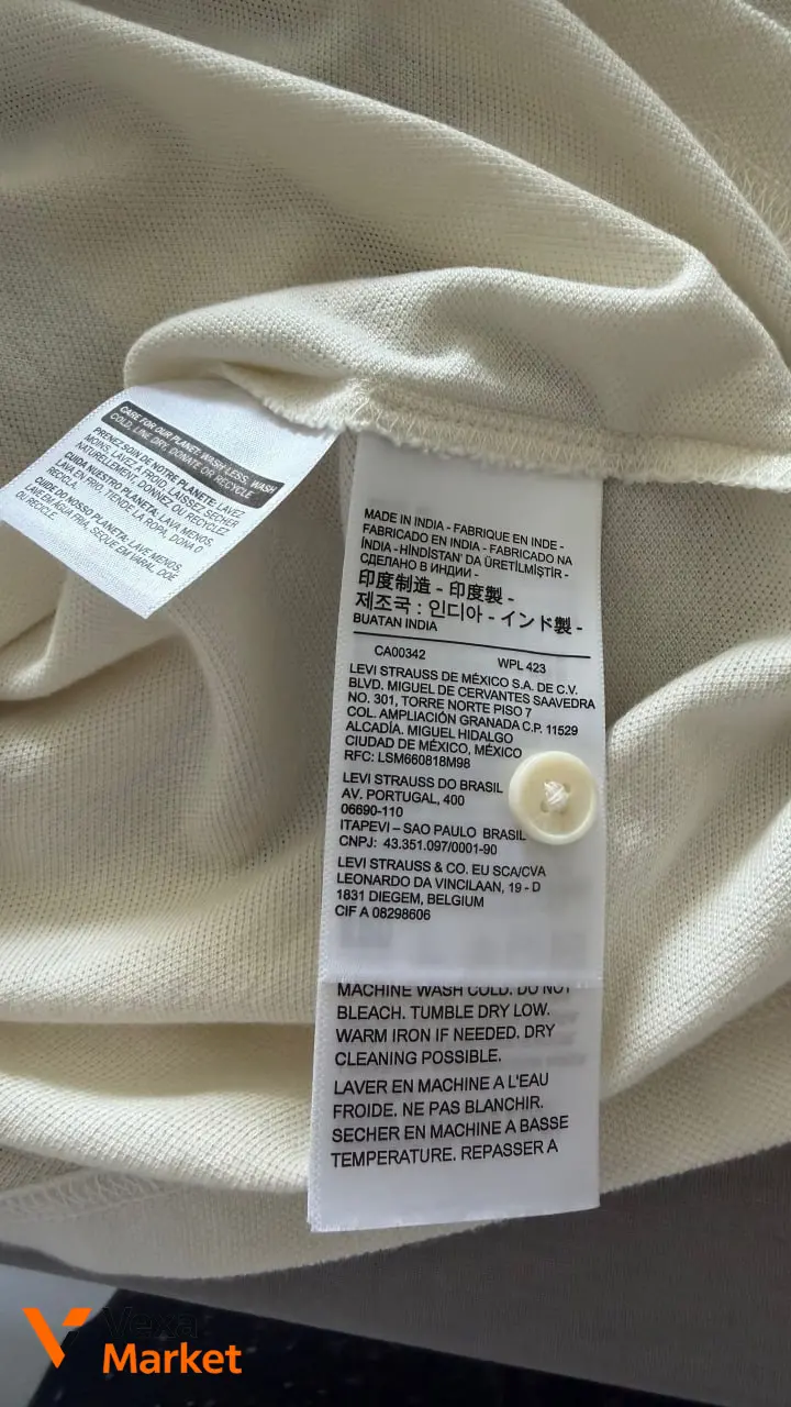 Мужская футболка поло LEVI'S XL 100% хлопок — фото 4