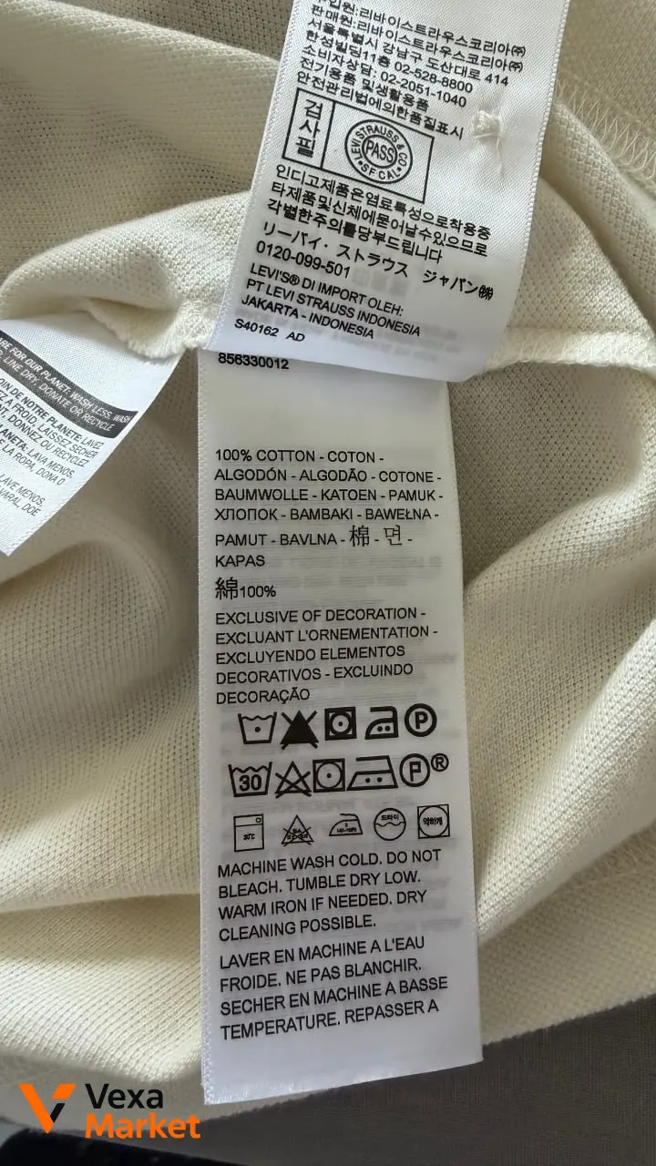 Мужская футболка поло LEVI'S XL 100% хлопок — фото 5