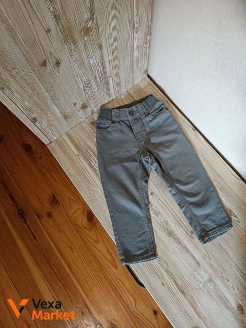 Штани H&M для хлопчика сірі 86 розмір, чорні 80 розмір
