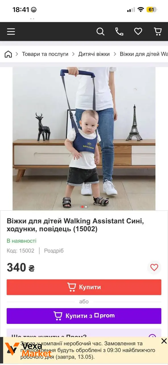 Помощник для ходьбы "Walking Assistant" для детей 7-18 мес. — фото 2