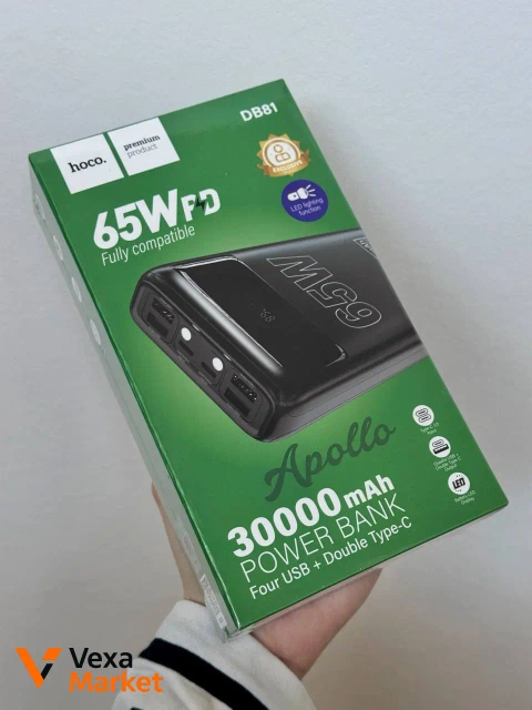 Універсальна Мобільна Батарея Power Bank Hoco DB81 Apollo PD65W 30000 mAh
