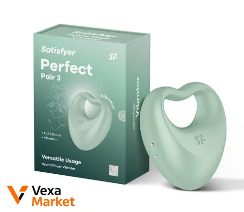 Satisfyer Perfect Pair 3 Вібратор на палець та ерекційне кільце 2в1