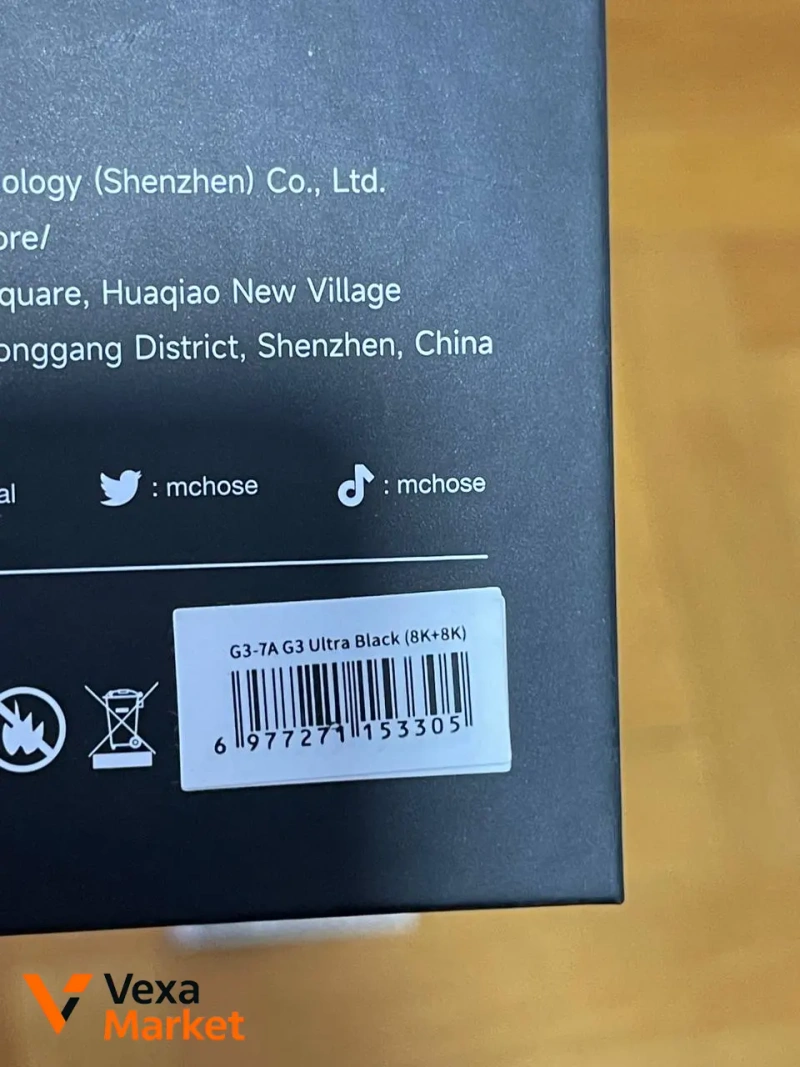 Миша MCHOSE G3 Ultra Dual 8K Wireless Black — фото 8
