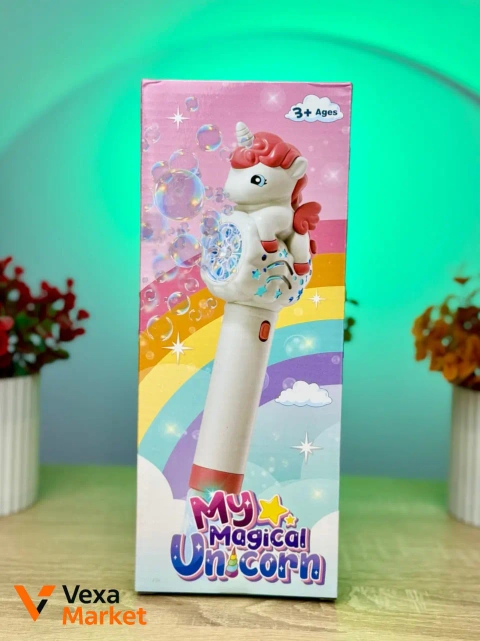 Автоматическая установка для мыльных пузырей с подсветкой "My Magical Unicorn"