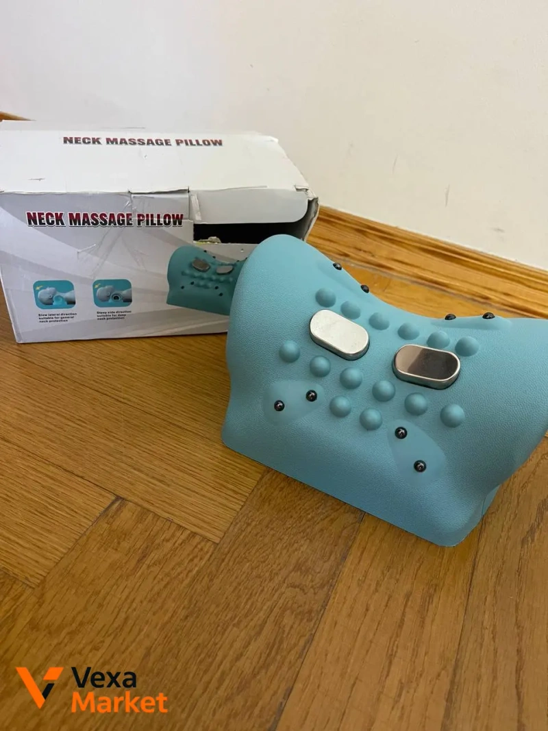 Масажер для шиї Neck Massager Pillow електричний з підігрівом і вібрацією — фото 2