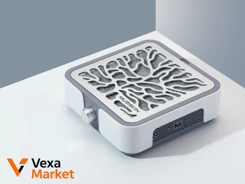 Вытяжка для маникюра MUSSON X2/X3 72W Graphite/Silver — фото 3