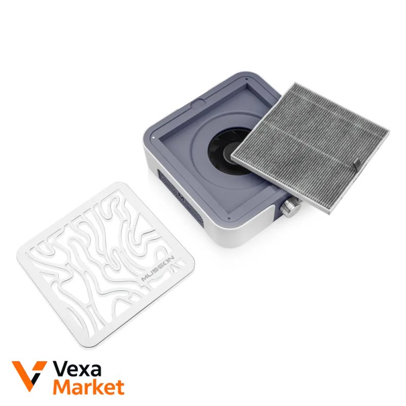 Вытяжка для маникюра MUSSON X2/X3 72W Graphite/Silver — фото 6