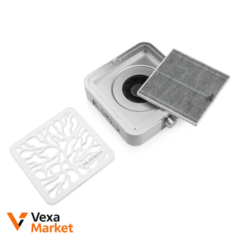 Вытяжка для маникюра MUSSON X2/X3 72W Graphite/Silver — фото 7
