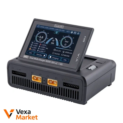 ToolkitRC M8D Dual Multi-charger 800W (30A) 1 port / 1600W (50A) 2 ports