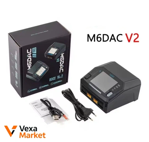 ToolkitRC M6DAC v2 800W зарядний пристрій з двома портами