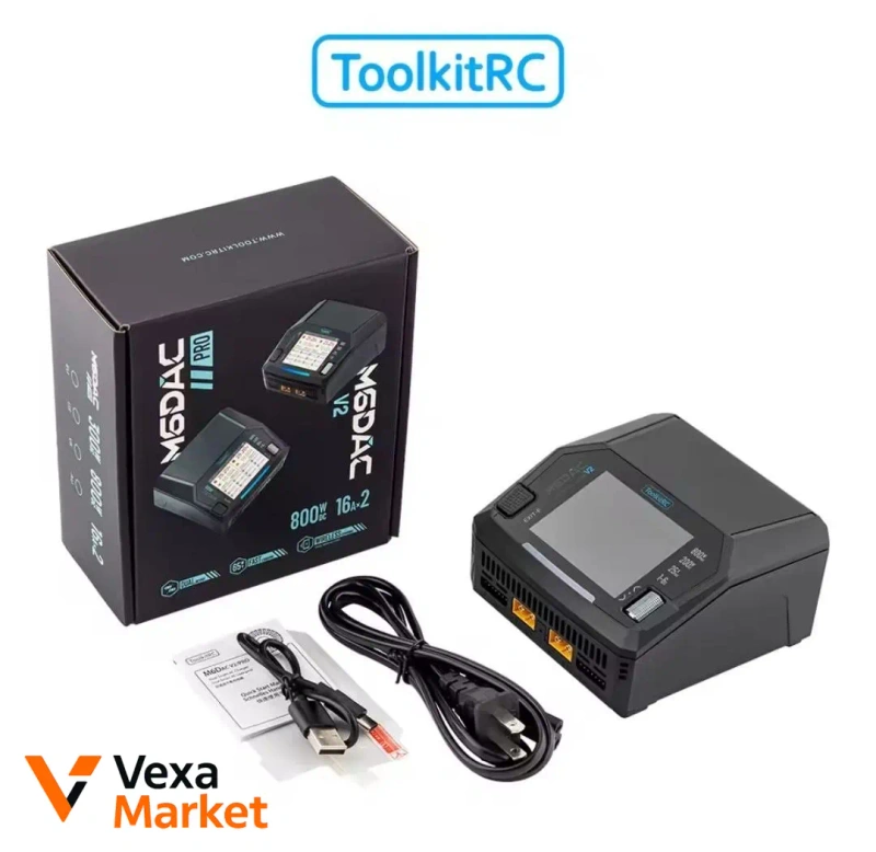 ToolkitRC M6DAC v2 800W зарядний пристрій з двома портами — фото 2