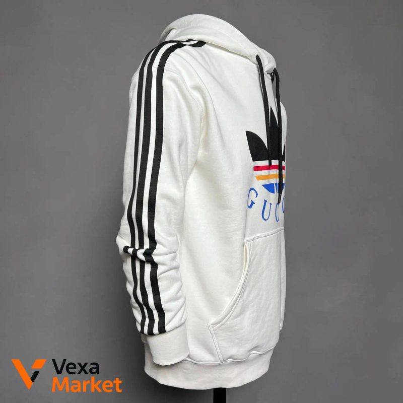 Худі Gucci&Adidas біле розмір 2XL — фото 2