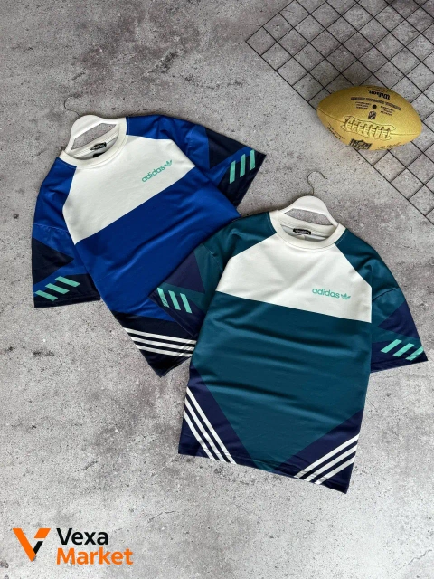 Футболка Adidas оверсайз унисекс, Турция, полиэстер, размеры S-XL
