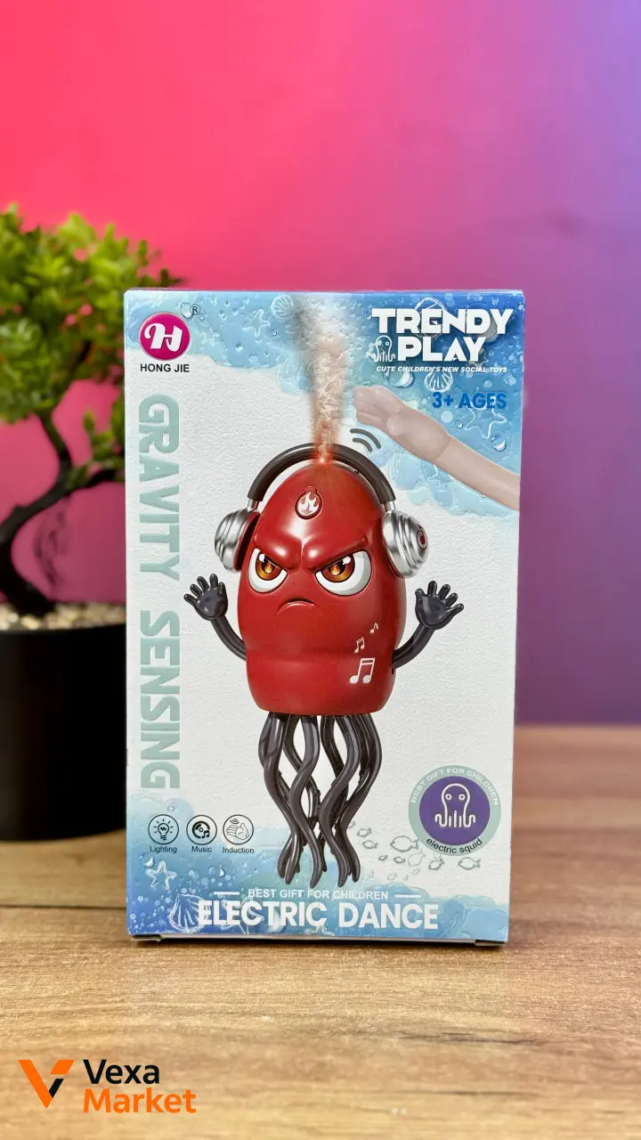 Танцующая игрушка-кальмар с подсветкой, музыкой и парогенерацией HJ 1038-1 — фото 6