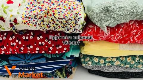 Платья и юбки оптом, 1 сорт, 10 кг