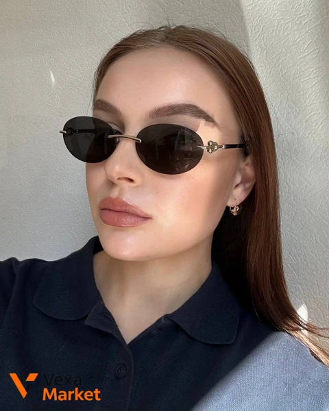 Tiffany & Co. Oval Sunglasses TF 3104D Gold/Dark Grey