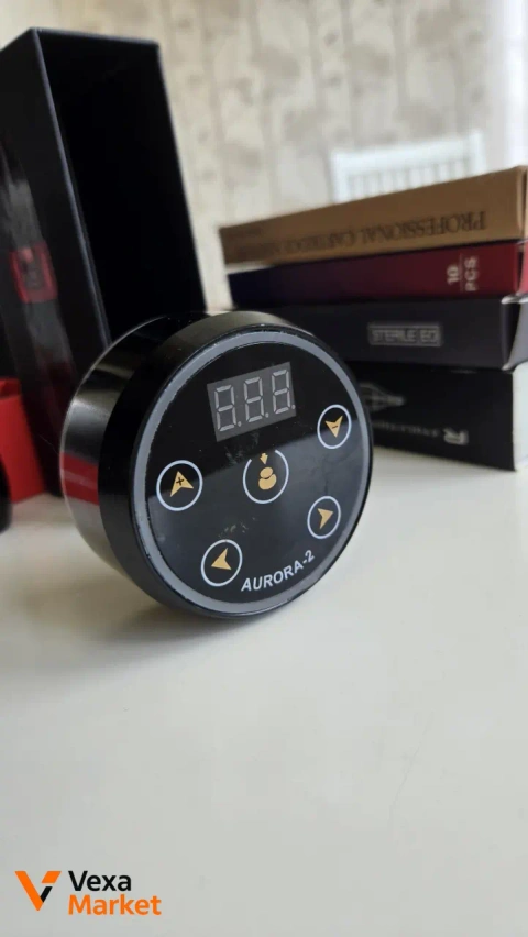 Тату машинка Spektra Xion CARTRIDGE RUBY и блок питания Aurora2