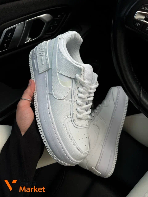 Nike AF1 Shadow White Premium Женские кроссовки